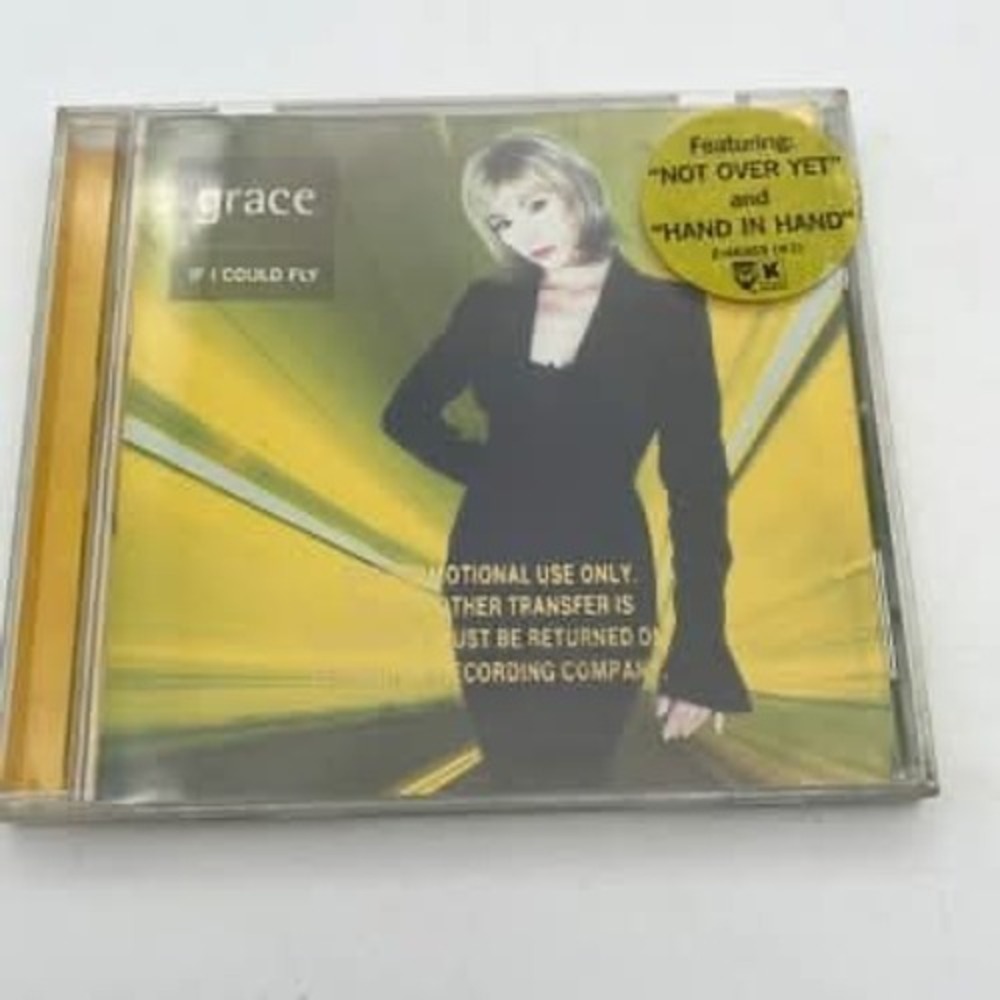 Grace If I Could Fly CD 1996 Kinetic‎ Records Promo Electronic Pop Not Over Yet